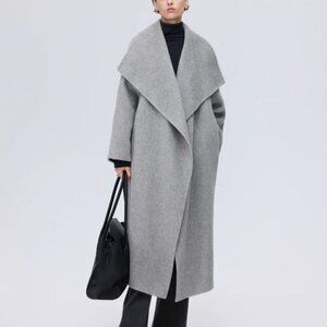 Banana Republic Gray Wrap Coat